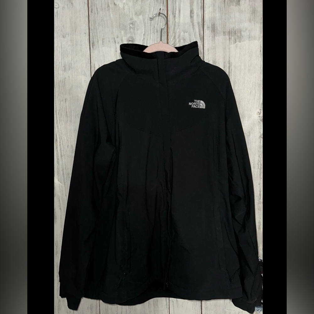 North Face jacket fleece lined waterproof XL womens